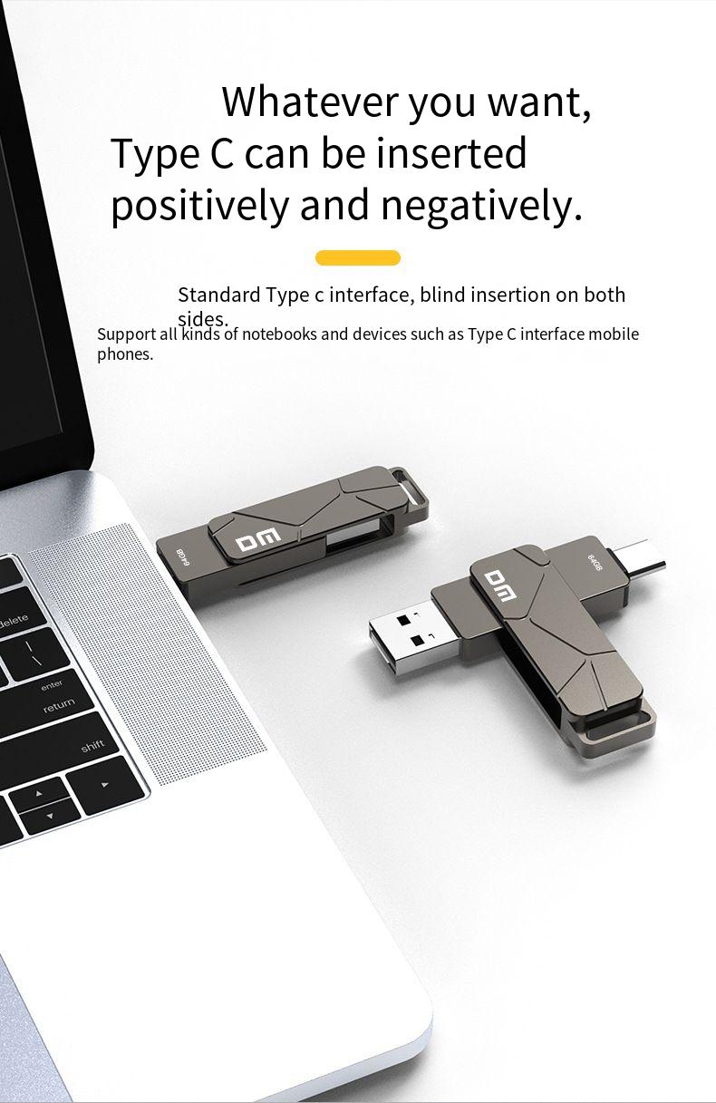 DM-PD198-USB32--Type-C-Flash-Laufwerk-mit-64GB-128GB-High-Speed-Pendrive-tragbarer-Speicher-USB-Disk-2013075-6